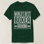 's Werelds beste bokser oma-shirt T-shirt (Design voorkant)