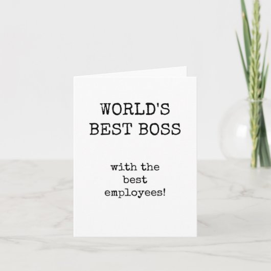 's Werelds beste Boss Appreciation Kaart (Voorkant)