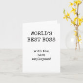 's Werelds beste Boss Appreciation Kaart (Gele Bloem)