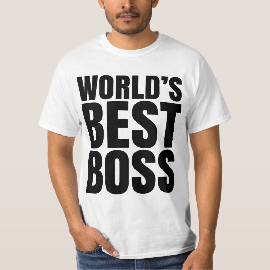 'S WERELDS BESTE BOSS T-Shirt (Voorkant)