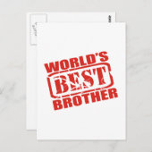 's Werelds beste broer Briefkaart (Voorkant / Achterkant)