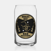 's Werelds beste bruidsmeisje Blikvorm Glas (Achterkant)