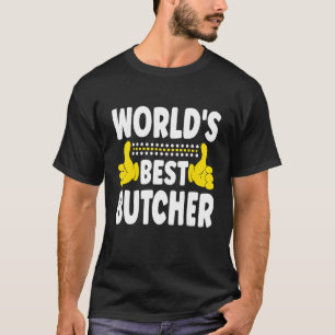 's Werelds beste butcher-functieteken T-shirt