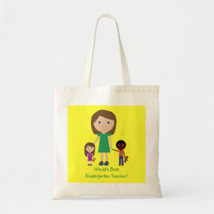 's Werelds beste Cartoon voor schoolkinderen Tote Bag