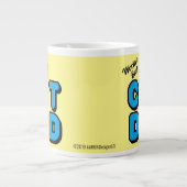 's Werelds beste CAT DAD Cute Cat Extra Grote Beker (Voorkant)