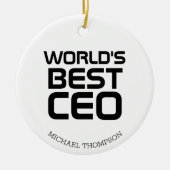 's Werelds beste CEO persoonlijke cadeau voor CEO' Keramisch Ornament (Voorkant)
