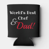 's Werelds Beste Chef & Pap Koelbox Blikjeskoeler (Achterkant)