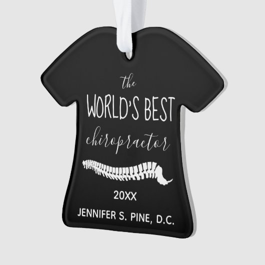 's Werelds beste Chiropractor-cadeau Ornament (voorkant)