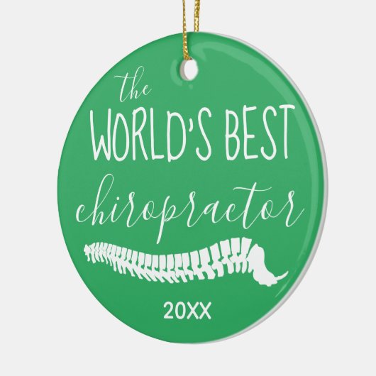 's Werelds beste chiropractor-kerstfeest Keramisch Ornament (Links)