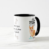 's Werelds BESTE CORGI DOG MAM gepersonaliseerd Mok (Voorkant rechts)