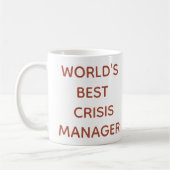 's Werelds beste Crisis Manager-Mok Koffiemok (Links)