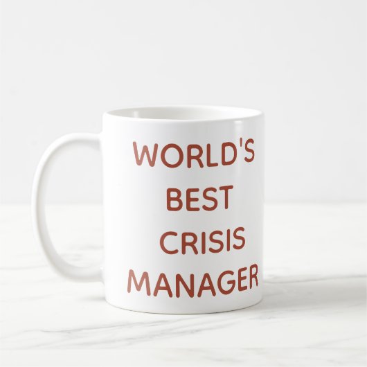 's Werelds beste Crisis Manager-Mok Koffiemok (Links)