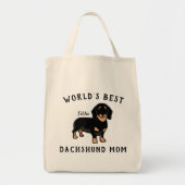 's Werelds beste Dachshund-mam, persoonlijke honde Tote Bag (Voorkant)