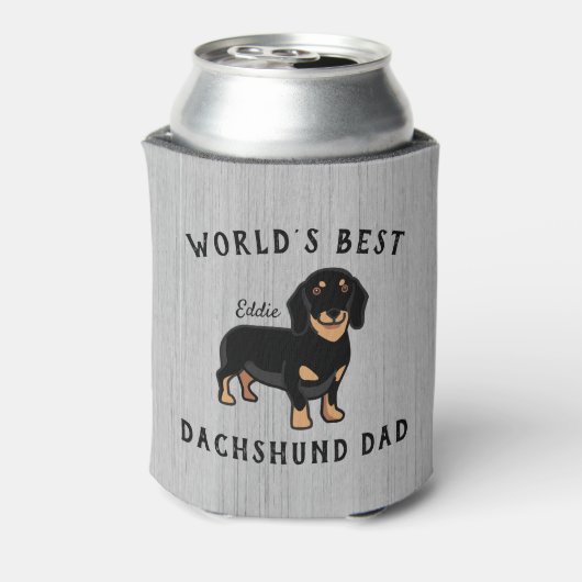 's Werelds beste dachshund-pap, aangepaste hondenn Blikjeskoeler (Blikje Achterkant)