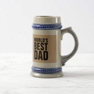 'S WERELDS BESTE DAD Beer Steins & Coffee Mugs Bierpul