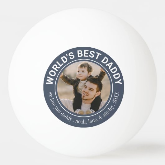 'S Werelds Beste Daddy Schattige Vaderdag Custom P Pingpongballen (Voorkant)