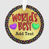 's Werelds beste dat je noemt het Ornament (voorkant)