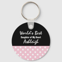 's Werelds beste DAUGHTER IN WET Polka Dot Gift V0
