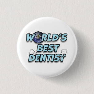 's Werelds beste Dentist Ronde Button 3,2 Cm