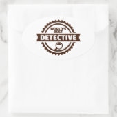 's Werelds beste detective Ovale Sticker (Tas)