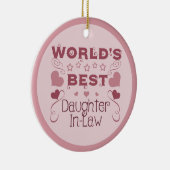 's Werelds beste dochter-in-law Keramisch Ornament (Rechts)