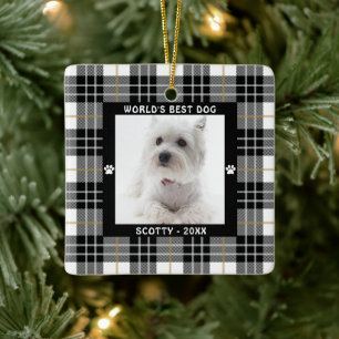'S WERELDS BESTE DOG Black White Tan Pset Keramisch Ornament