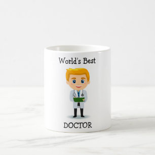 's Werelds beste dokter Cute Blonde Male Doctor Mo Koffiemok
