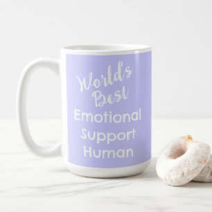 's Werelds beste emotionele steun Human Periwinkle Koffiemok