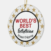 's Werelds beste estheticus Keramisch Ornament (Links)