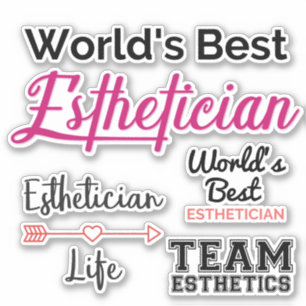 's Werelds beste estheticus Stickers