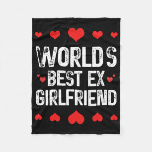 'S Werelds Beste Ex-Vriendin Schattige Funny Sayin Fleece Deken