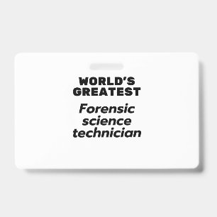 's Werelds beste forensische wetenschapper Badge