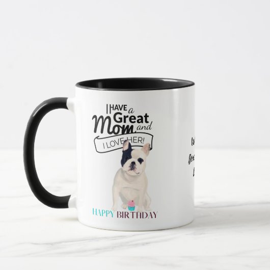 's Werelds BESTE FRENCHIE HOND MOEDER gepersonalis Mok (Links)