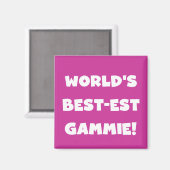 's Werelds Beste Gammie Zwart-wit Cadeaus Magneet (Voorkant / Achterkant)