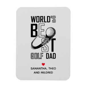 'S Werelds Beste Golf Papa - Grappig & Doordacht C Magneet