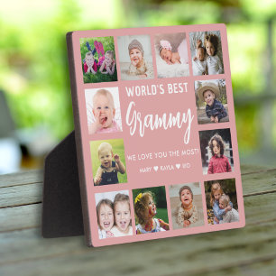 'S Werelds Beste Grammy Grandkids 12 Foto Roze Fotoplaat