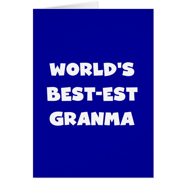 's Werelds Beste Granma Zwart-wit (Voorkant)