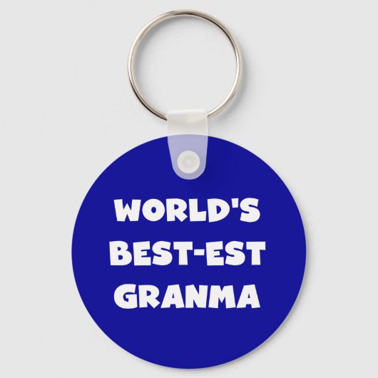 's Werelds Beste Granma Zwart-wit Sleutelhanger (Voorkant)