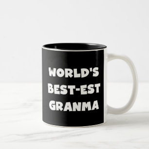 's Werelds Beste Granma Zwart-wit Tweekleurige Koffiemok