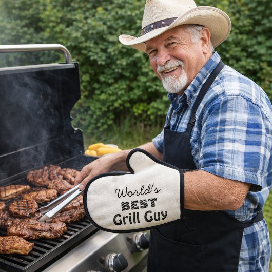 's Werelds beste Grill Guy Mannen Ovenwant