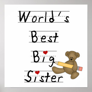 's Werelds beste grote zuster-cadeautjes Poster