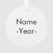 's Werelds beste Haarstylist Ornament (achterkant)