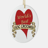 's Werelds beste hond Keramisch Ornament (Rechts)