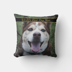 's Werelds beste hond mam huisdier foto Kussen