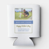 's Werelds Beste Hond Pap Foto Vaderdag Blikjeskoeler (Achterkant)