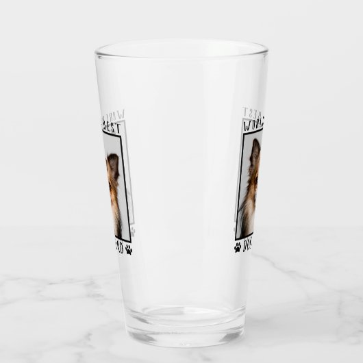 's Werelds beste hond pap schildert foto's Lijst Glas (Links)