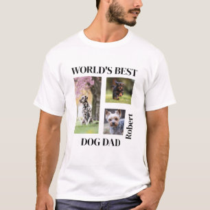 'S Werelds Beste Hond Papa Custom Name Gift T-shirt