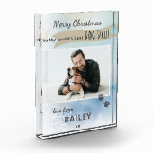 'S Werelds Beste Hondenvader Kerstfotoblok Fotoblokken (Links)