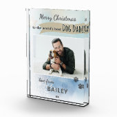 'S Werelds Beste Hondenvader Kerstfotoblok Fotoblokken (Rechts)