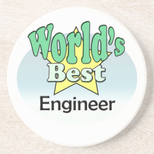 's Werelds beste ingenieur Zandsteen Onderzetter
